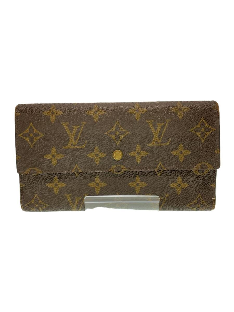 LOUIS VUITTON◆ポルト・トレゾール・インターナショナル_モノグラム・キャンバス_BRW/PVC/BRW/レディース