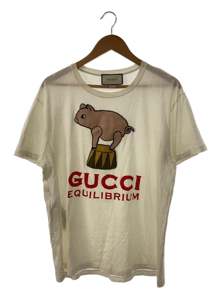 GUCCI◆Tシャツ/M/コットン/WHT/プリント