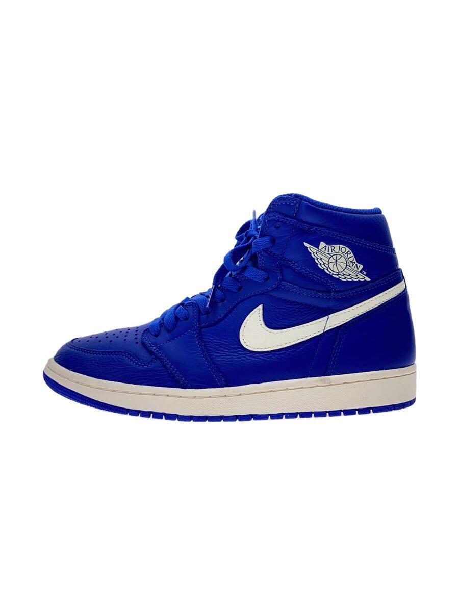 NIKE◆AIR JORDAN 1 RETRO HIGH OG/ハイカットスニーカー/27cm/BLU/555088-401