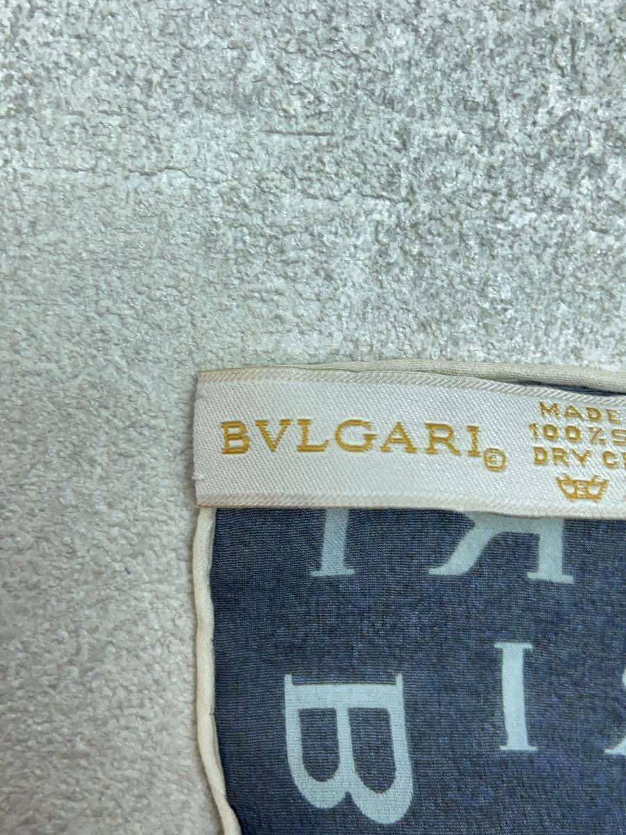 BVLGARI◆服飾雑貨/シルク/NVY/総柄/レディース_画像2