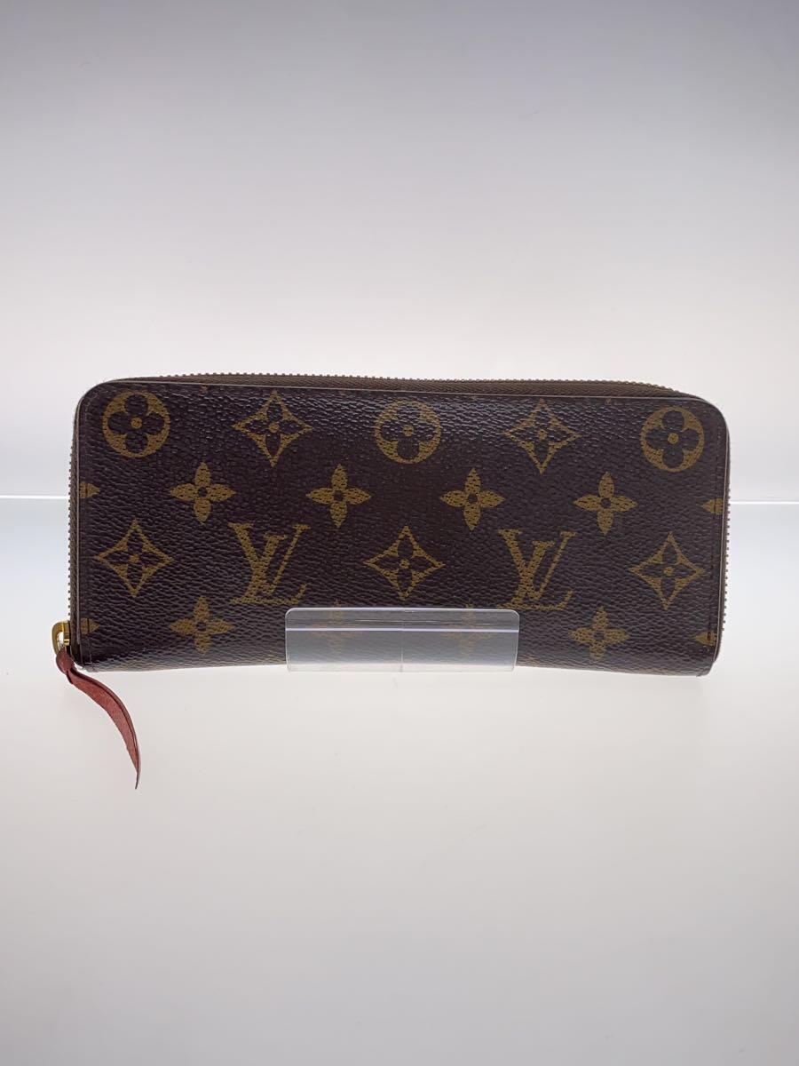 LOUIS VUITTON◆ポルト・フォイユ・クレマンス_モノグラム・キャンバス_BRW_フューシャ/PVC/ブラウン/レディース/M60_画像1