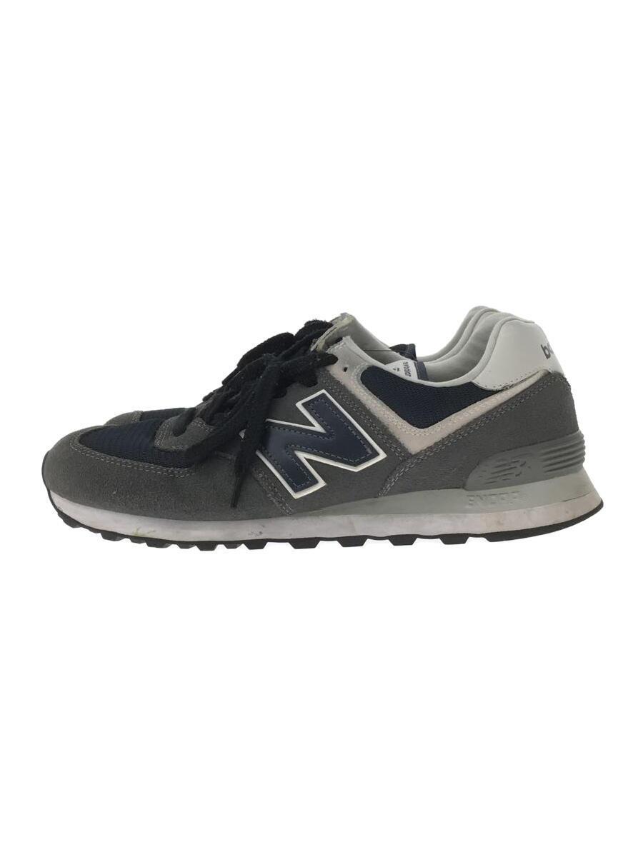 NEW BALANCE◆ML574/ネイビー/27.5cm/NVY/スウェード_画像1