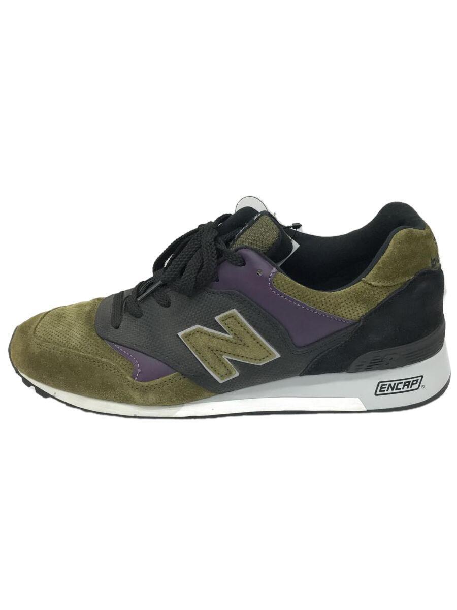 NEW BALANCE◆ローカットスニーカー/UK8.5/KHK/スウェード/M577GPK_画像1