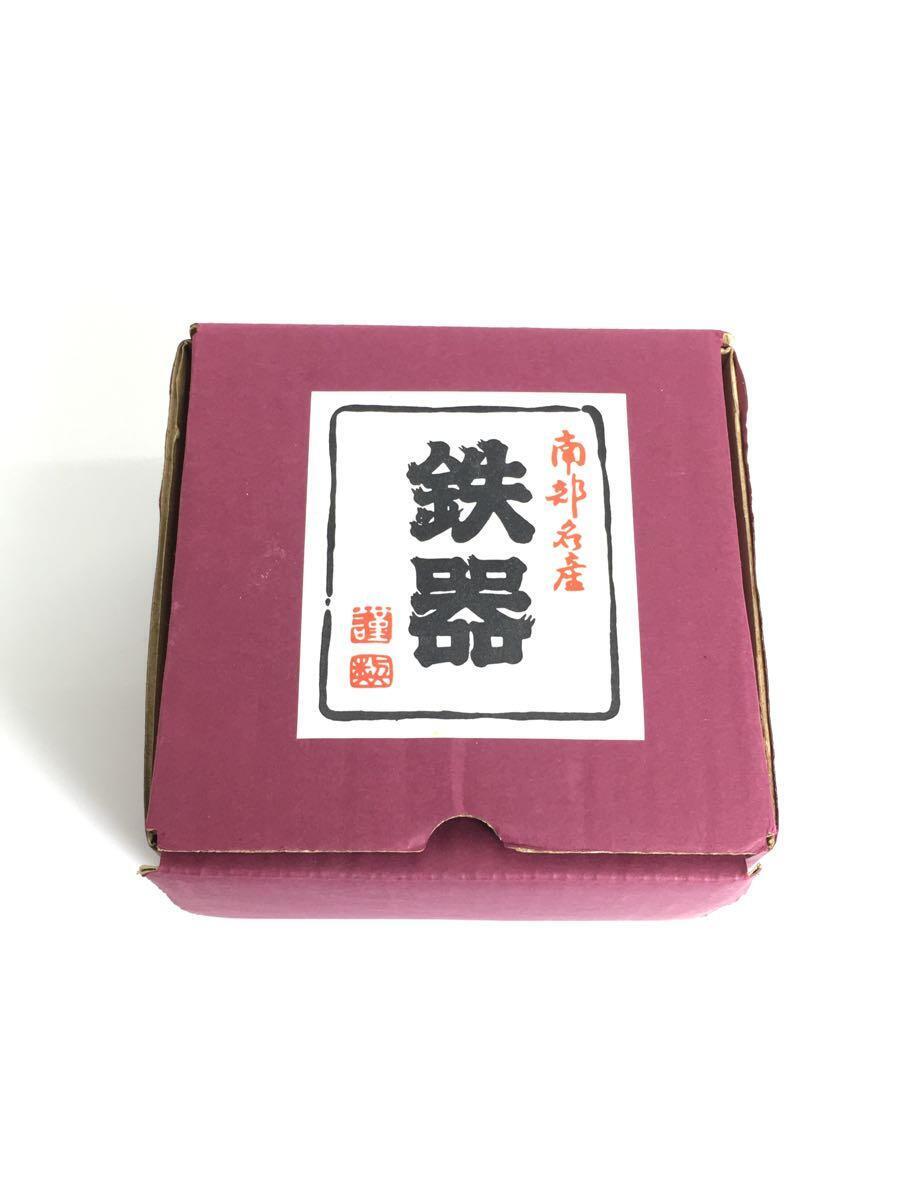 南部鉄器◆急須/寸筒/もみじ赤竹/台座付属/和食器その他/2点セット_画像3