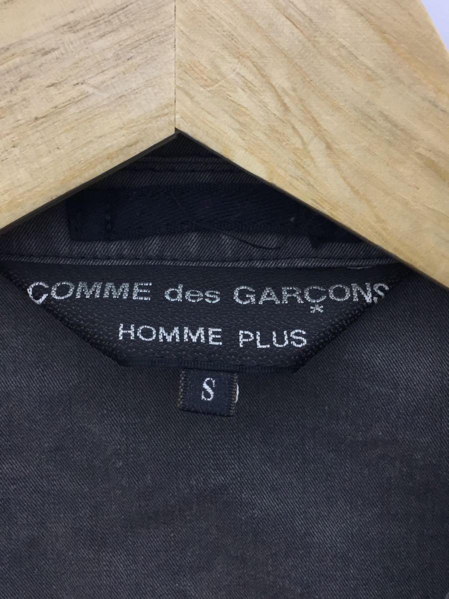 COMME des GARCONS HOMME PLUS◆テーラードジャケット/S/コットン/GRY/無地/PK-J002/カーブ切替染め_画像3