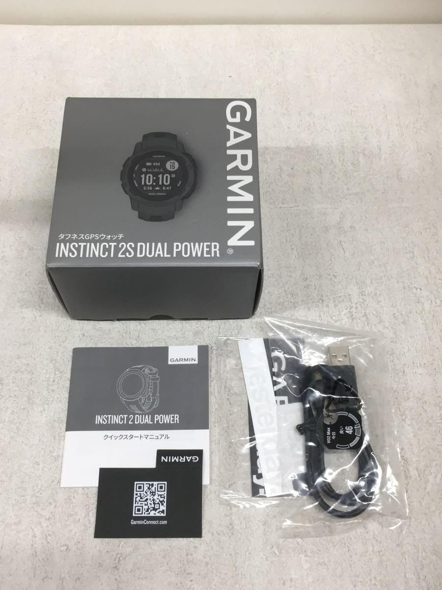 GARMIN◆スマートウォッチ/デジタル/ラバー/BLK/INSTINCT 2S DUAL POWER_画像6