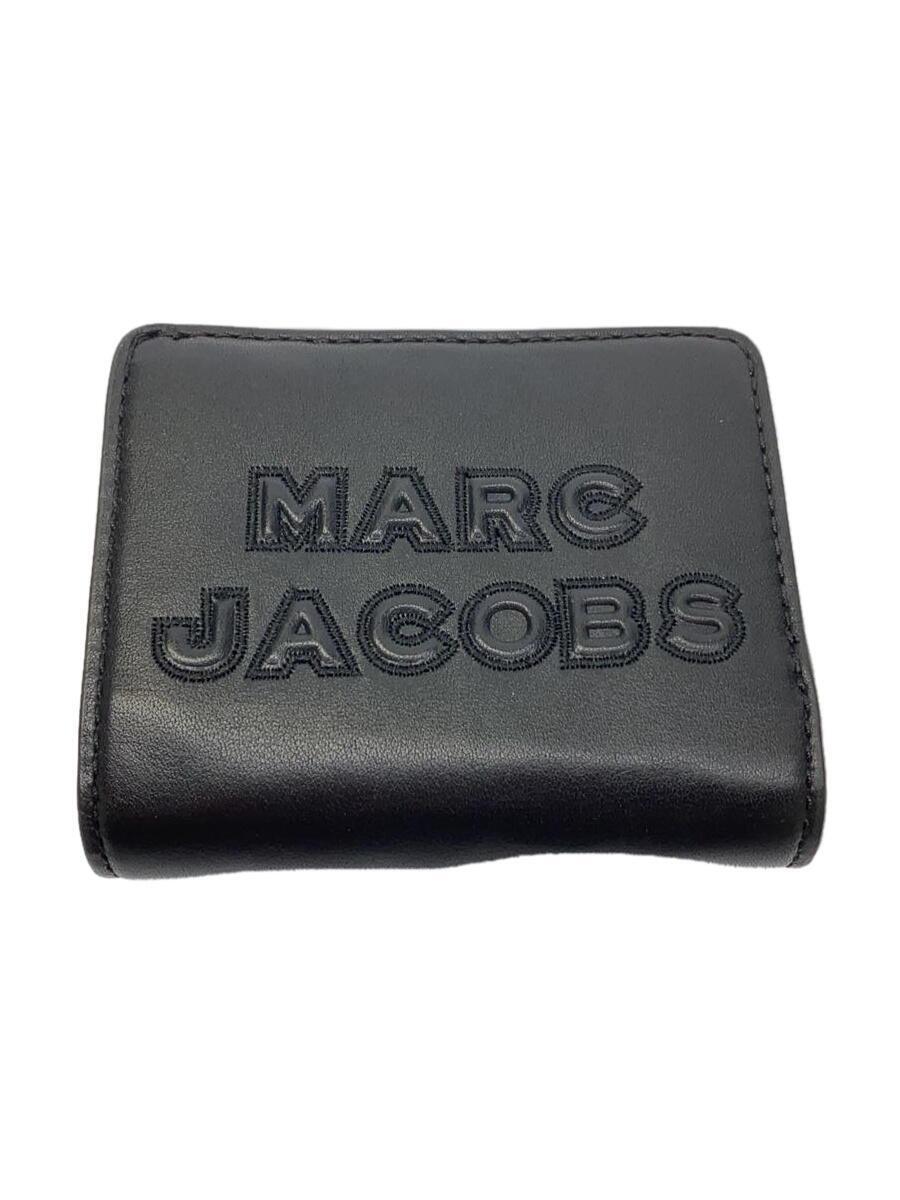 MARC JACOBS◆2つ折り財布/レザー/BLK/無地/レディース/M0015752_画像1