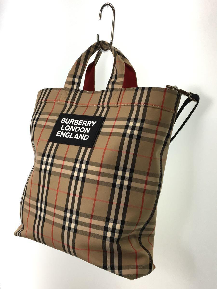 BURBERRY LONDON◆ショルダーバッグ/コットン/CML/ヴィンテージチェック/8017740_画像2