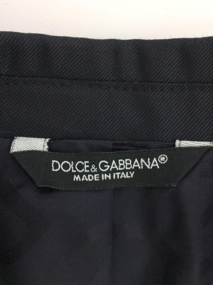 DOLCE&GABBANA◆ジャケット/44/レーヨン/NVY/無地_画像3