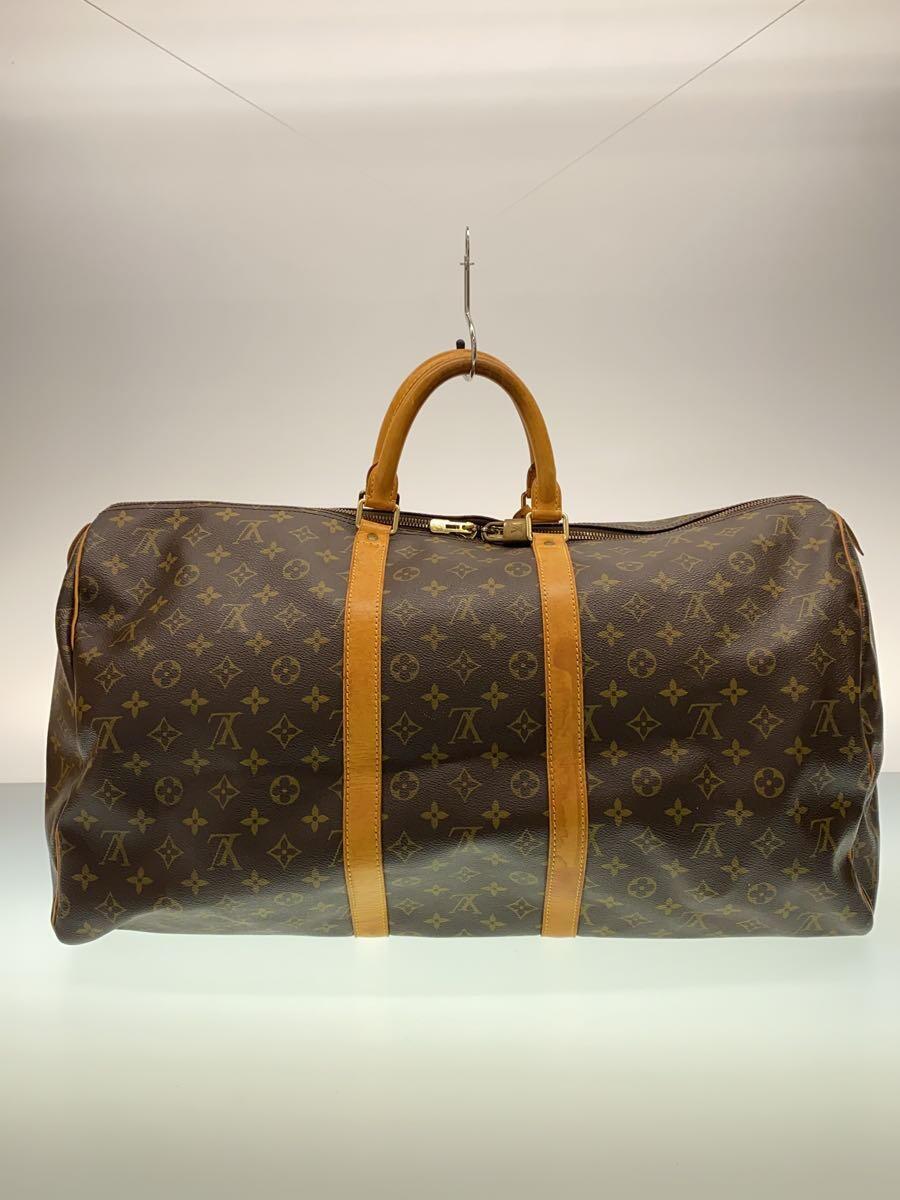 LOUIS VUITTON◆キーポル60_モノグラム・キャンバス_BRW/PVC/BRW/総柄_画像3