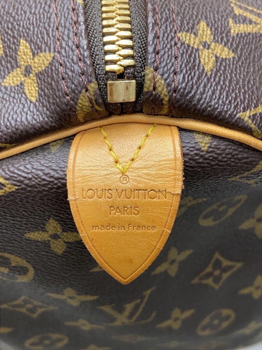 LOUIS VUITTON◆キーポル・バンドリエール55_モノグラム・キャンバス_BRW/PVC/BRW_画像5