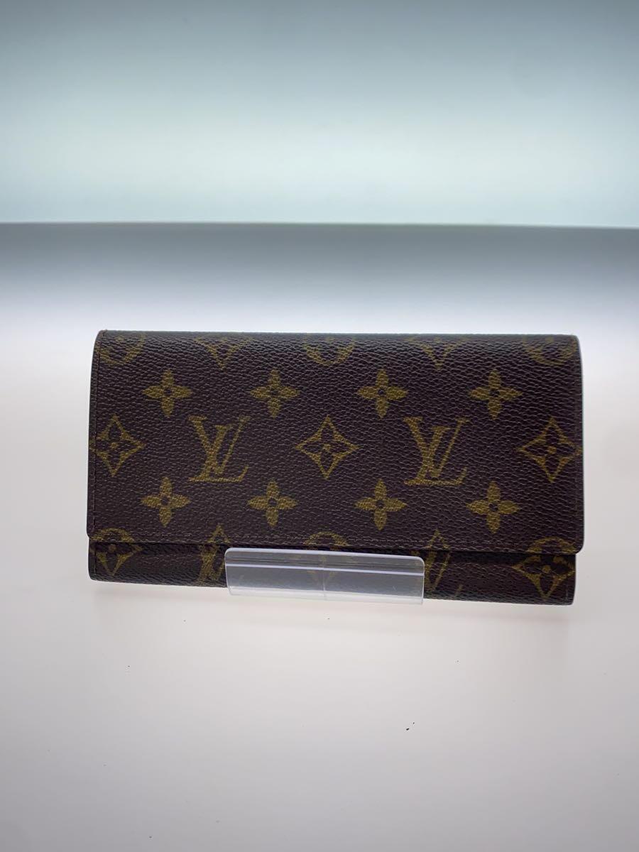 LOUIS VUITTON◆ポルト・円・3カルト・クレディ_モノグラム・キャンバス_BRW/PVC/ブラウン/総柄/メンズ_画像1