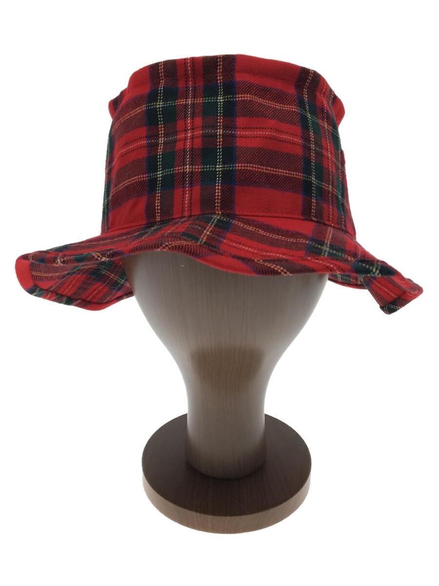 KIJIMA TAKAYUKI* bucket hat /-/ wool /RED/ check / men's 