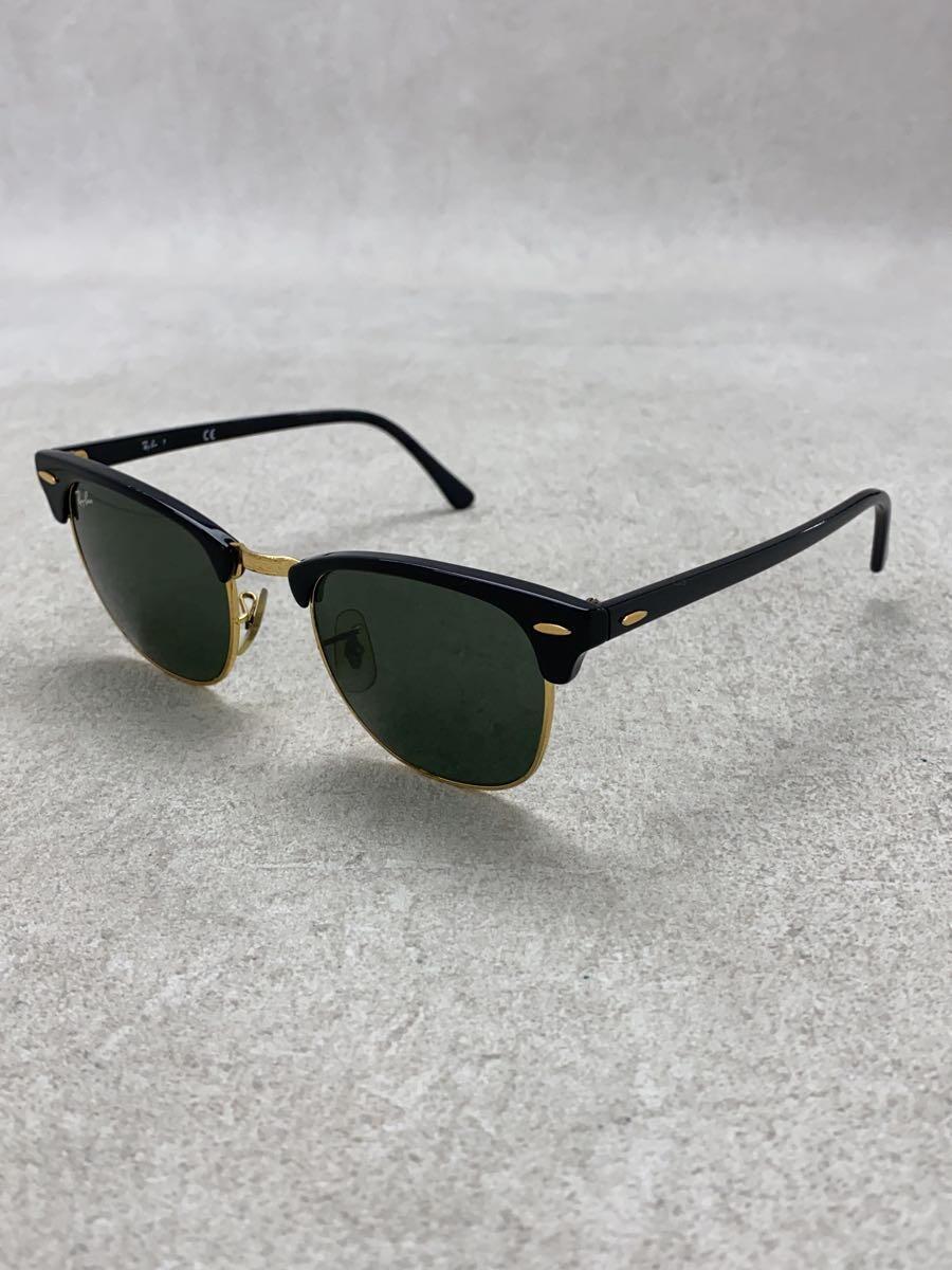 Ray-Ban◆CLUBMASTER/サングラス/ブロウ/プラスチック/ブラック/51□21/メンズ/RB3016_画像2