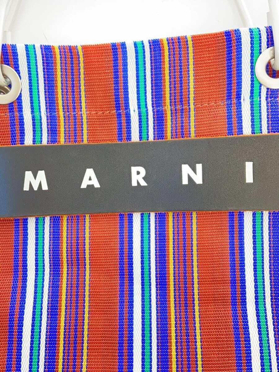 MARNI◆MARNI MARKET STRIPE BAG brown/マルニマーケットストライプバッグブラウン_画像4