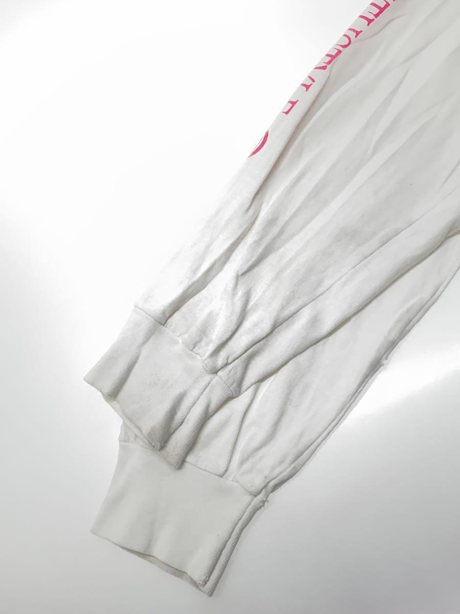 Hanes◆Tie one on/長袖Tシャツ/USA製/XL/コットン/WHT_画像4