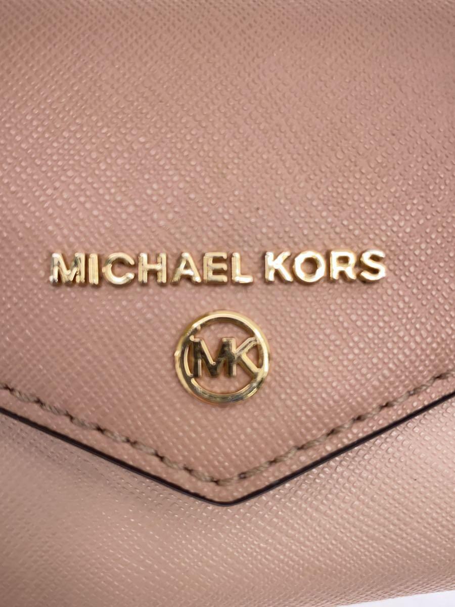 MICHAEL KORS◆キーケース/レザー/PNK/無地/レディース/AV-2010_画像3