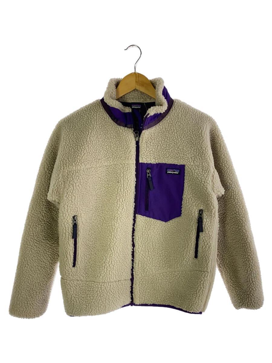 patagonia◆レトロエックス/キッズサイズ/フリースジャケット/キッズXL/ポリエステル/クリーム/65625FA20_画像1