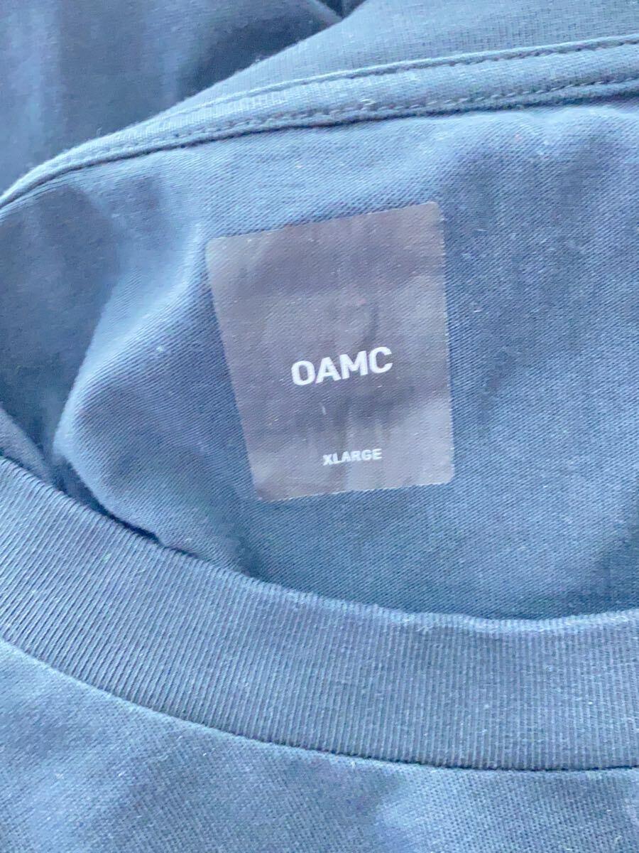 OAMC(OVER ALL MASTER CLOTH)◆Tシャツ/XL/-/BLK/無地/首元ヨレ/多少の色褪せ_画像3
