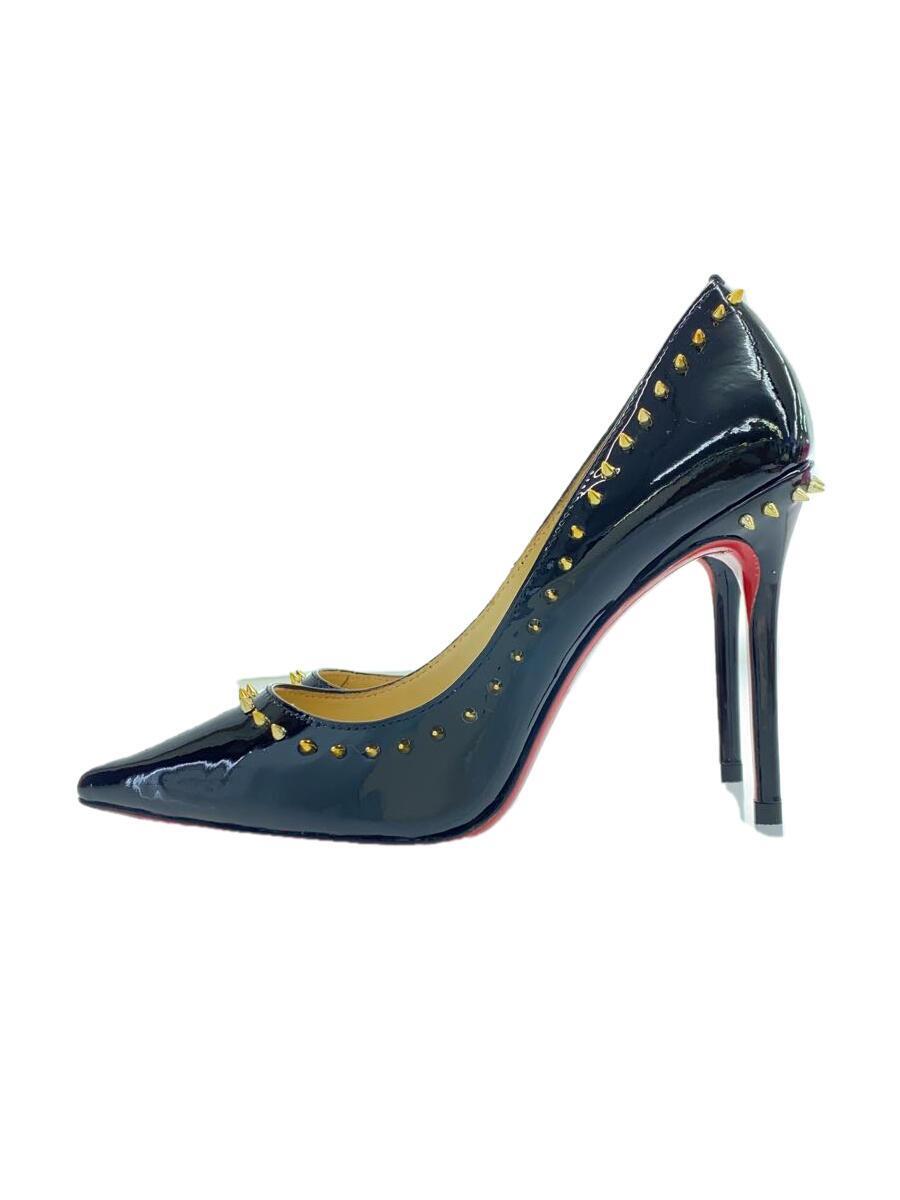 Christian Louboutin◆パンプス/36/BLK/エナメル_画像1