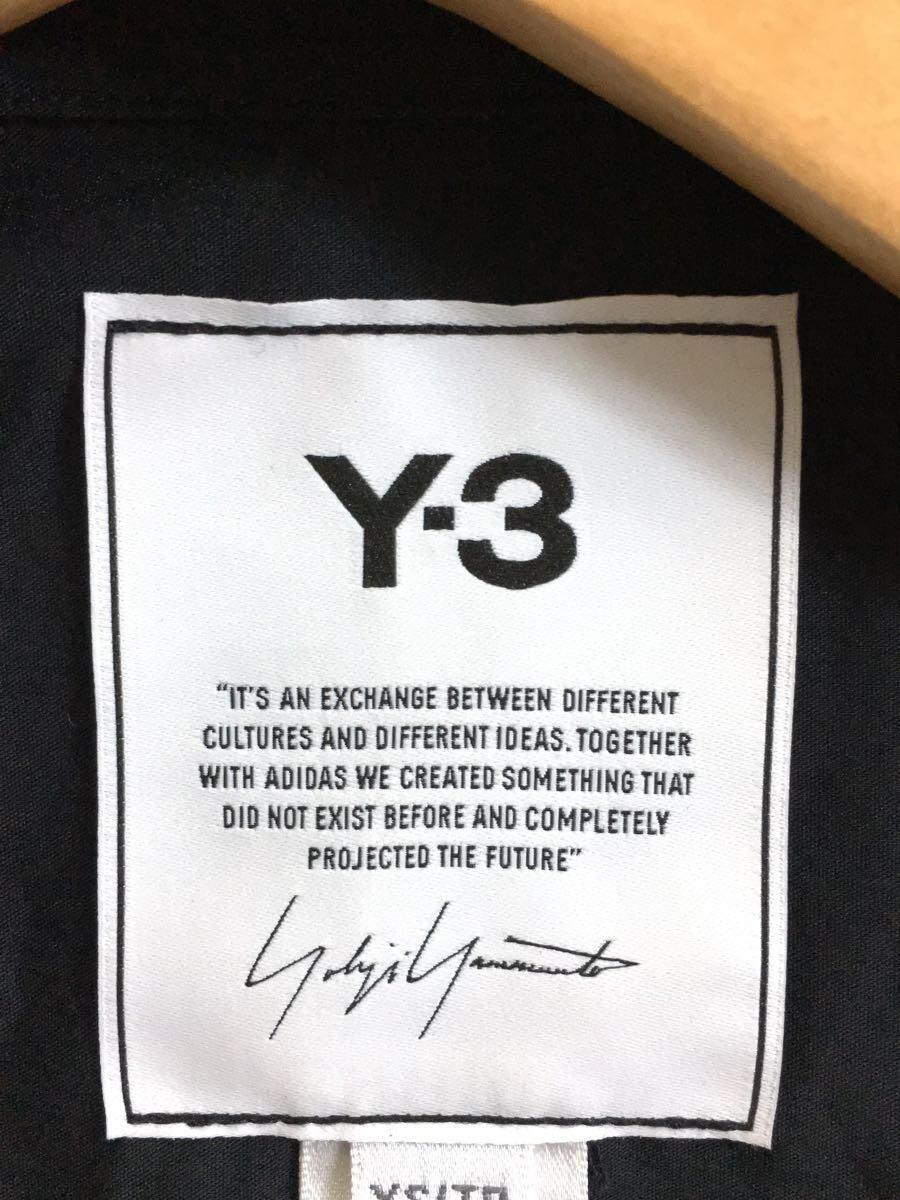 Y-3◆長袖シャツ/XS/コットン/BLK/無地/fn3374_画像3