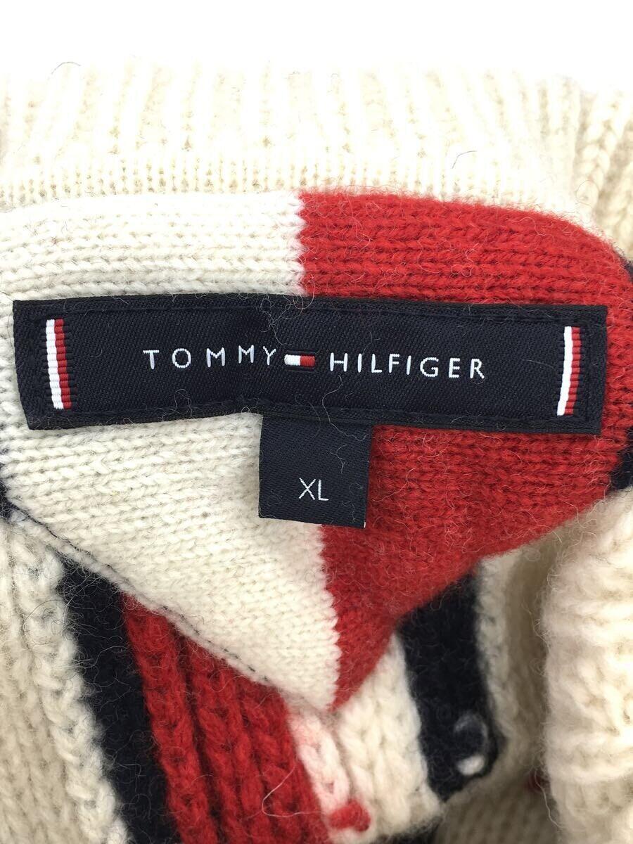 TOMMY HILFIGER◆セーター(厚手)/XL/ウール/BEG_画像3