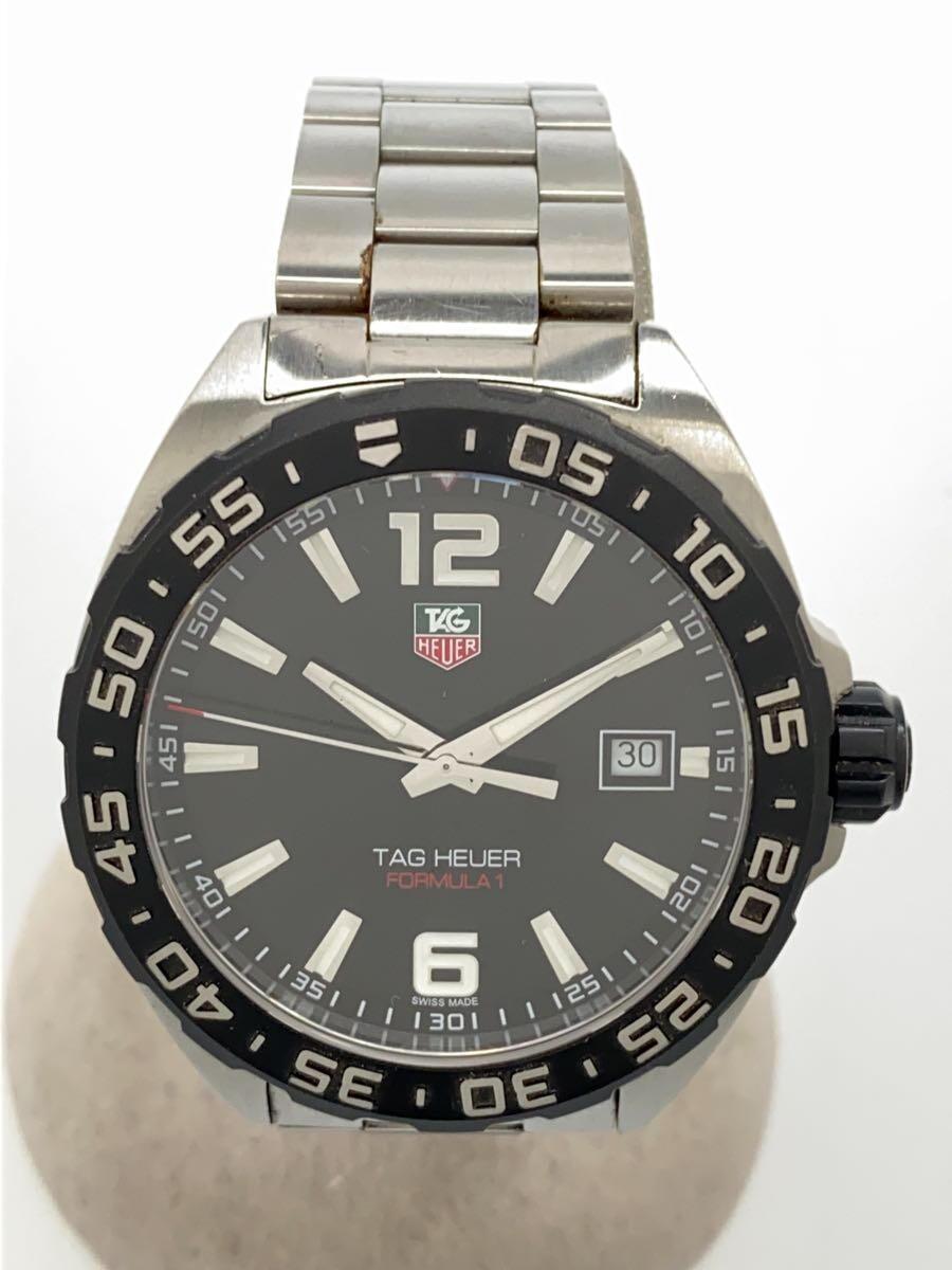 TAGHeuer◆クォーツ腕時計/アナログ/ステンレス/BLK/SLV/WAZ1110