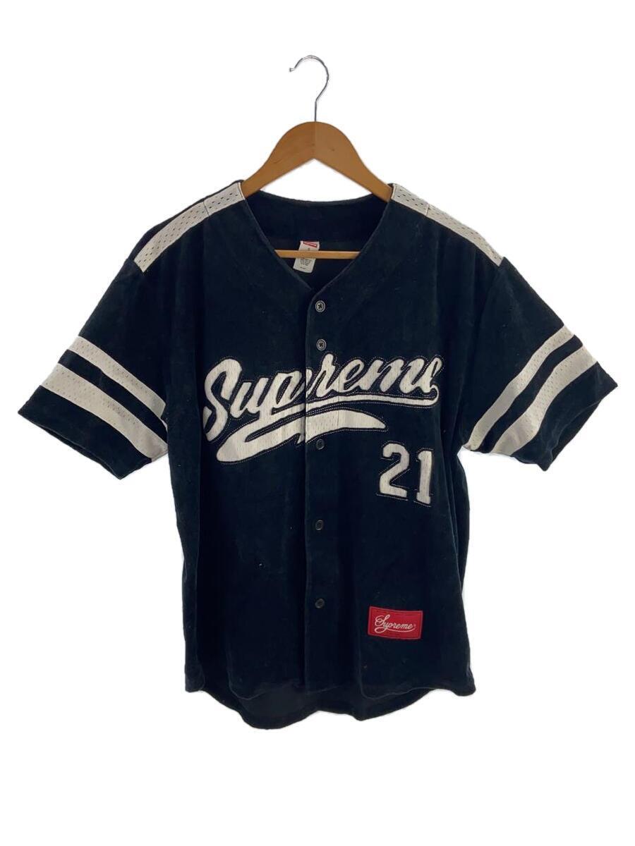 Supreme◆20AW/Velour Baseball Jersey/ベースボールシャツ/半袖シャツ/S/コット