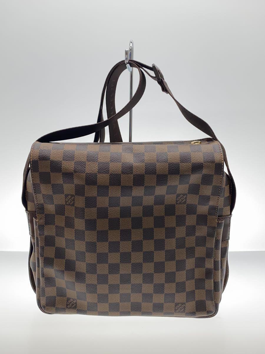 LOUIS VUITTON◆N45255/ナヴィグリオ/ダミエ/ショルダーバッグ/PVC/BRW/総柄/LV/ロゴ_画像3