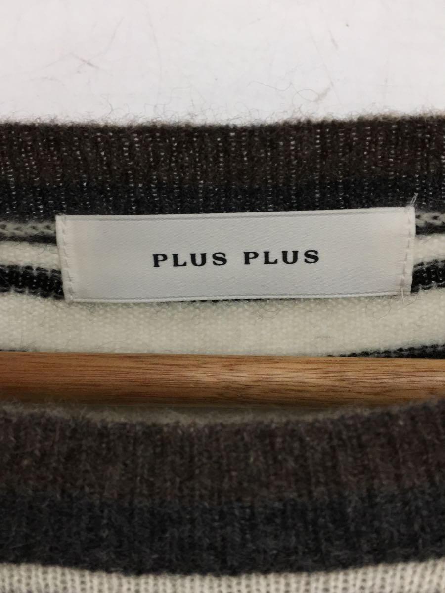 PLUS PLUS/カシミヤボーダー袖配色プルオーバー/262420/22AW_画像3