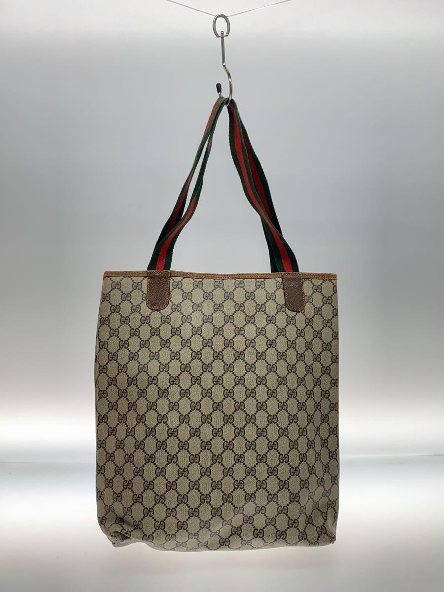 GUCCI◆トートバッグ/-/GRY/総柄/グレー_画像3