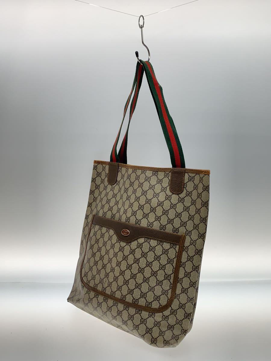 GUCCI◆トートバッグ/-/GRY/総柄/グレー_画像2