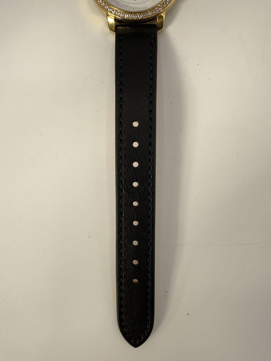 COACH* self-winding watch wristwatch / analogue / leather /GLD/BLK/14503843/ Coach 