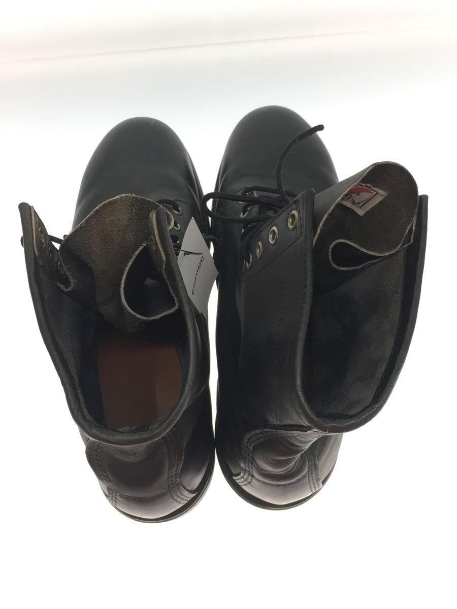 RED WING◆レースアップブーツ/US9.5/BLK/レザー/12168_画像3