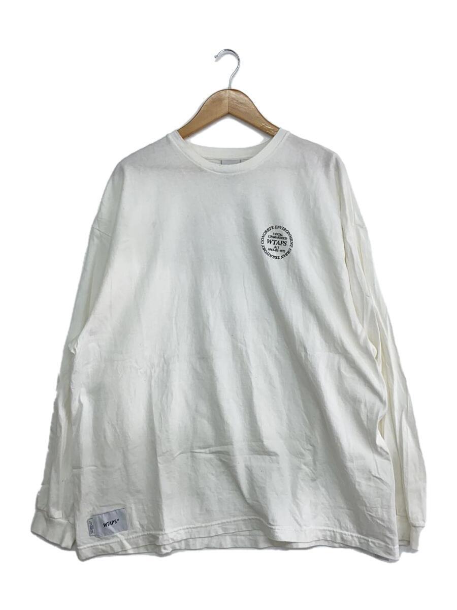 WTAPS◆長袖Tシャツ/4/コットン/WHT_画像1