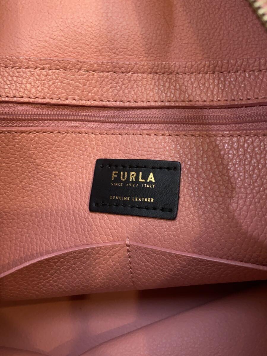 FURLA◆トートバッグ/レザー/PNK_画像5