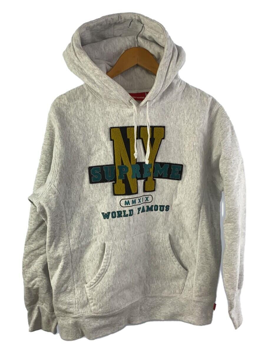 Supreme◆19AW/NY Hooded Sweatshirt/M/コットン/グレー