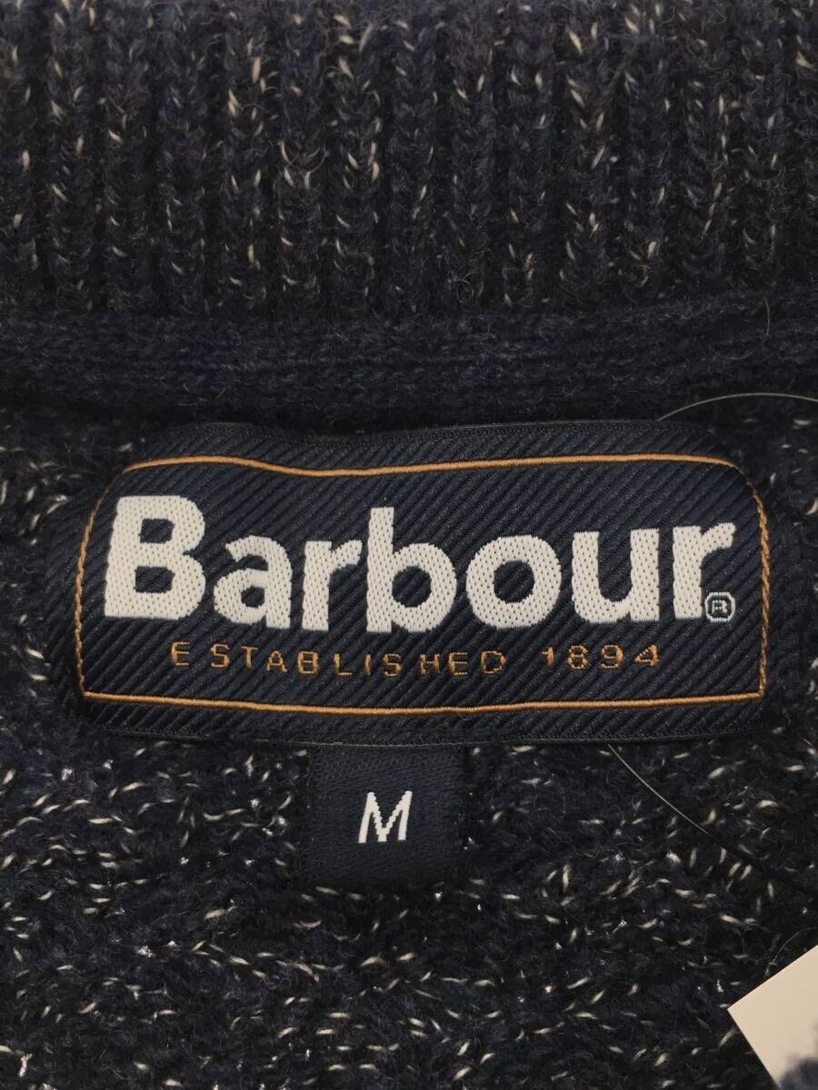 Barbour◆セーター(厚手)/M/ウール/NVY_画像3