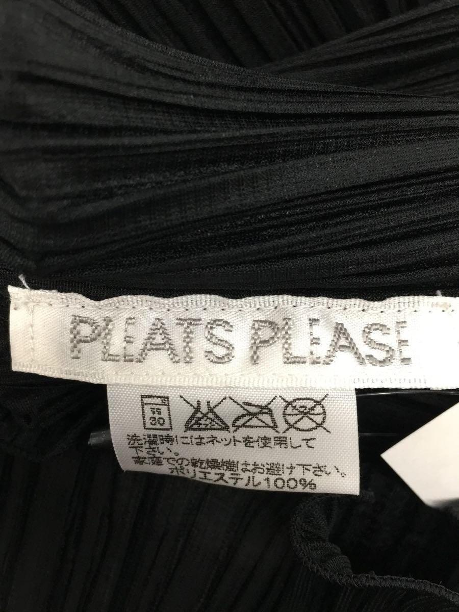 PLEATS PLEASE ISSEY MIYAKE◆ノースリーブブラウス/4/ポリエステル/BLK/PP33-JK781_画像3