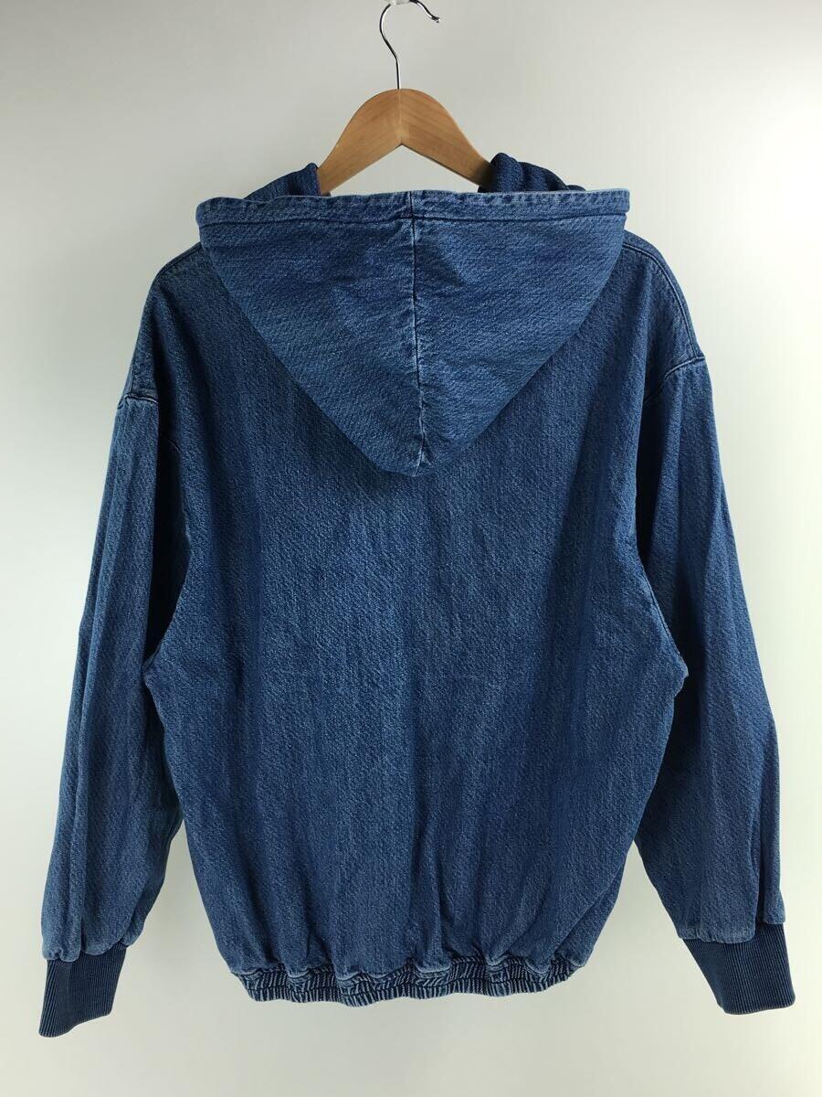 ZARA◆パーカー/M/コットン/IDG/USED加工デニムパーカ/プルオーバー_画像2