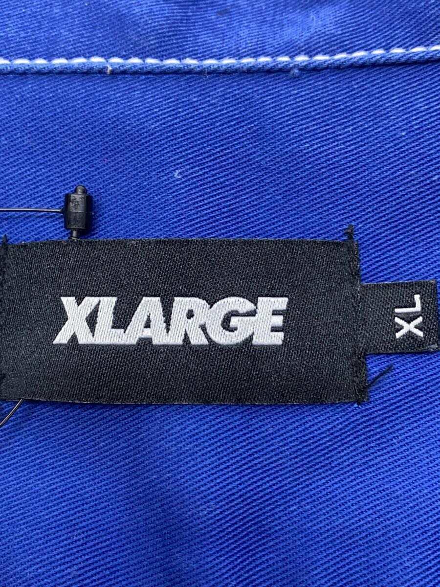 X-LARGE◆半袖シャツ/XL/ポリエステル/BLU/101222014002_画像3