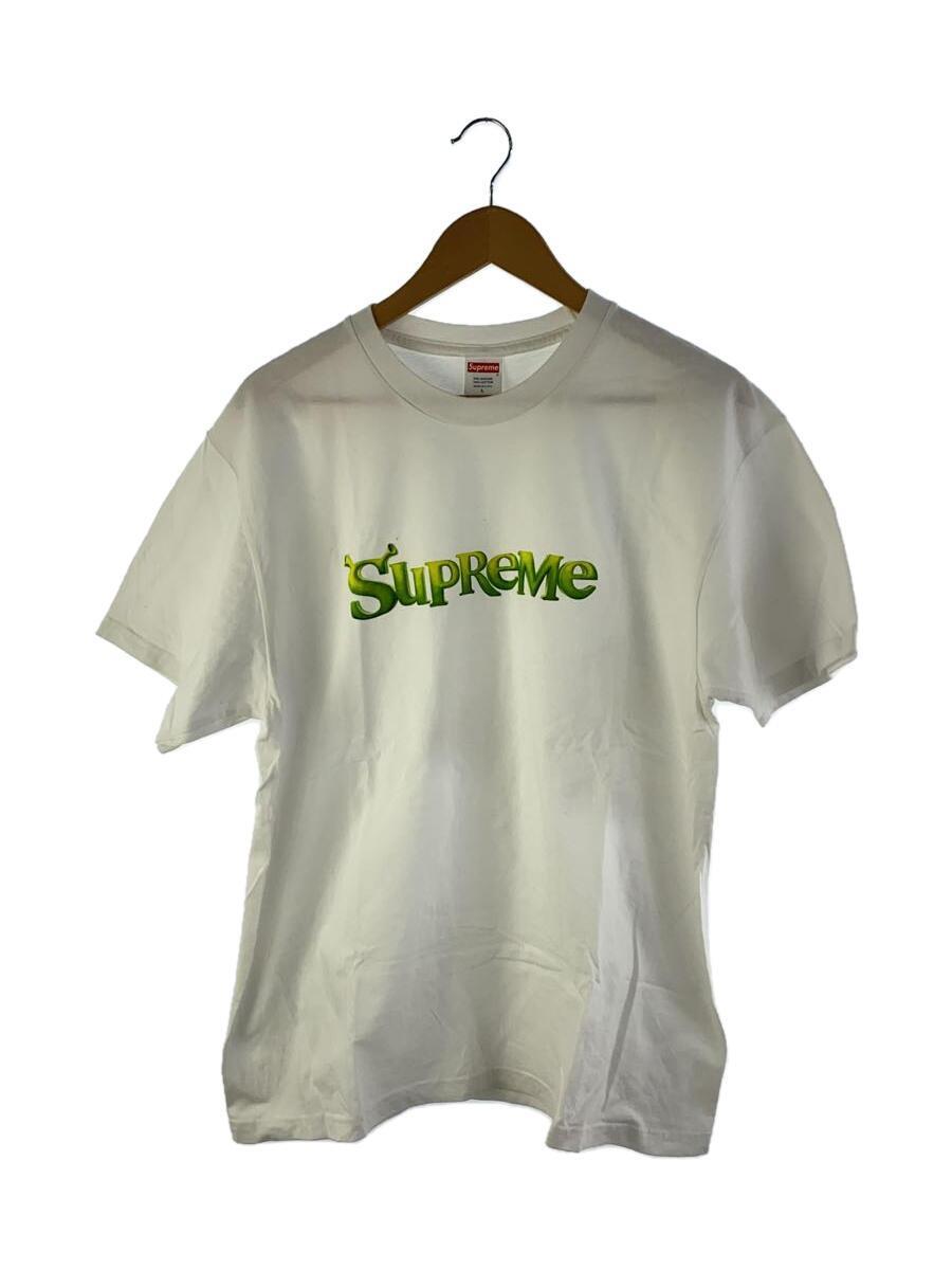 Supreme◆21AW SHREK TEE Tシャツ/L/コットン/WHT/プリント