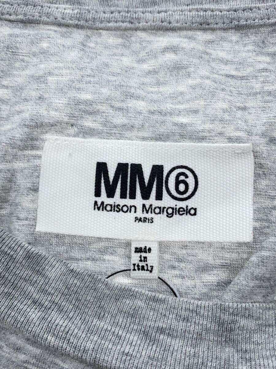 MM6◆Tシャツ/M/コットン/GRY/S52GC0168_画像3