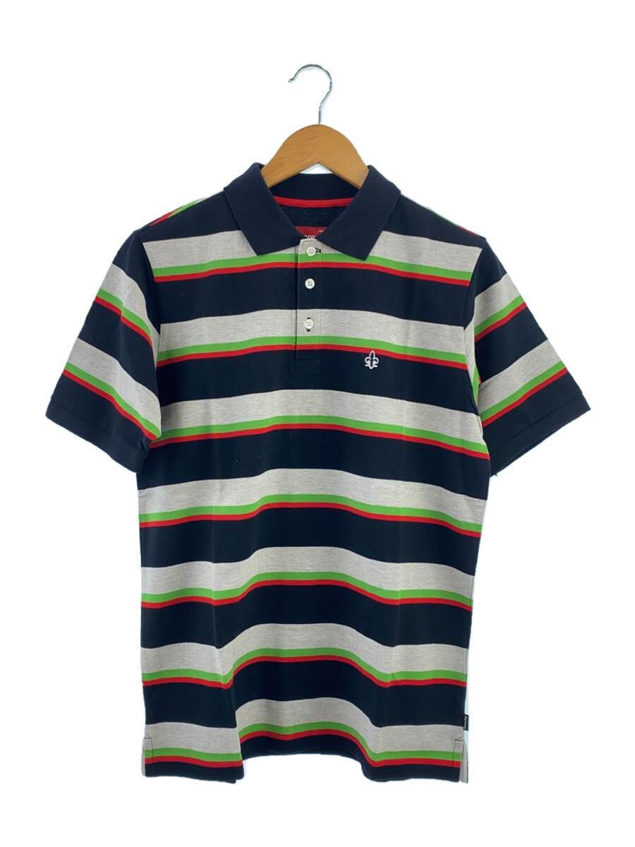 Supreme◆23SS/Multi Stripe Polo/M/コットン/BLK/ボーダー