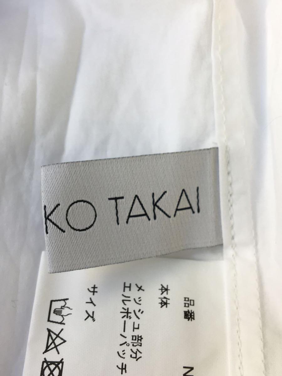 NAOKO TAKAI/長袖シャツ/FREE/コットン/ホワイト_画像3