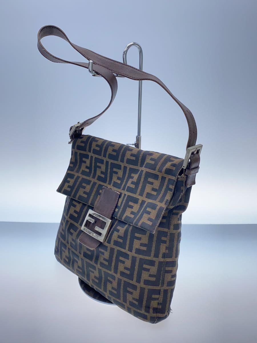 FENDI◆ズッカ/マンマバケット/ショルダーバッグ/キャンバス/BRW/総柄/2262-26730-009_画像2