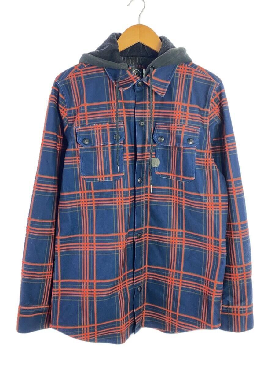 VOLCOM◆CHAINSAW FLANNEL JACKET/M/レッド/G2851300_画像1