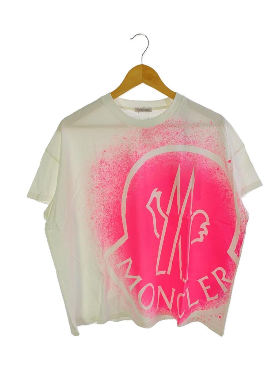 MONCLER◆Tシャツ/ロゴ/プリント/M/コットン/ホワイト/G10938C7B310