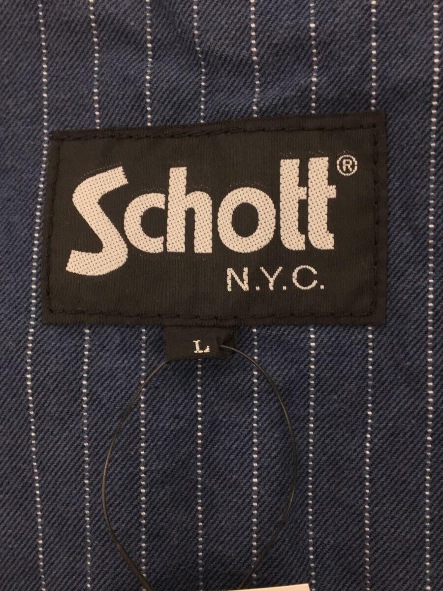 Schott◆オOLD HICKORY OVERALL/ーバーオール/-/コットン/NVY/3196013