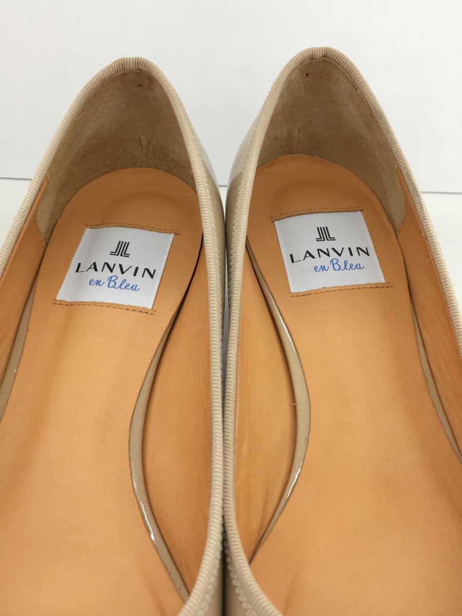 LANVIN en Bleu◆パンプス/23.5cm/BEG/エナメル/2367_画像9